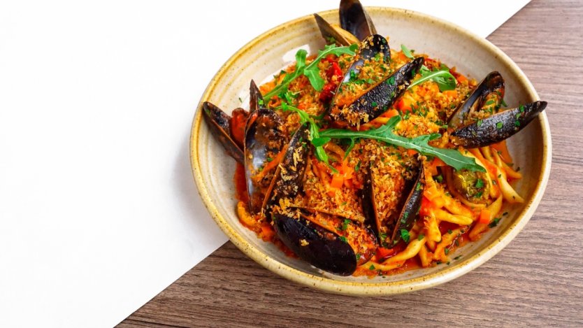 Image for The Salted Vine&#039;s strozzapreti with mussels