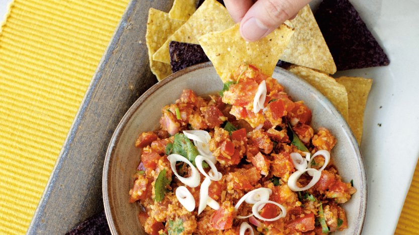 Image for Tomato coconut salsa from the Sabai cookbook by Pai Chongchitnant