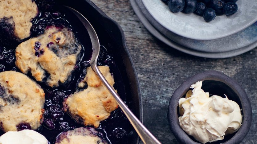 Images provided. Image for Try this recipe for blueberry grunt from 'Hebridean Baker: At Home'