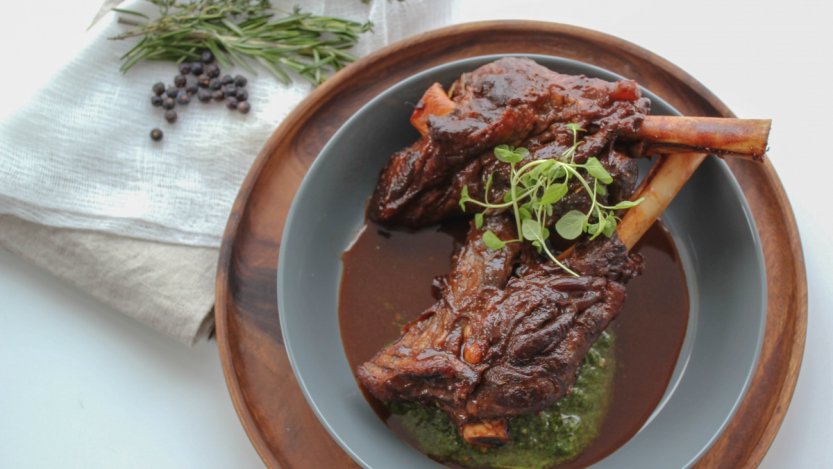 Image for Toben's beer braised lamb shanks