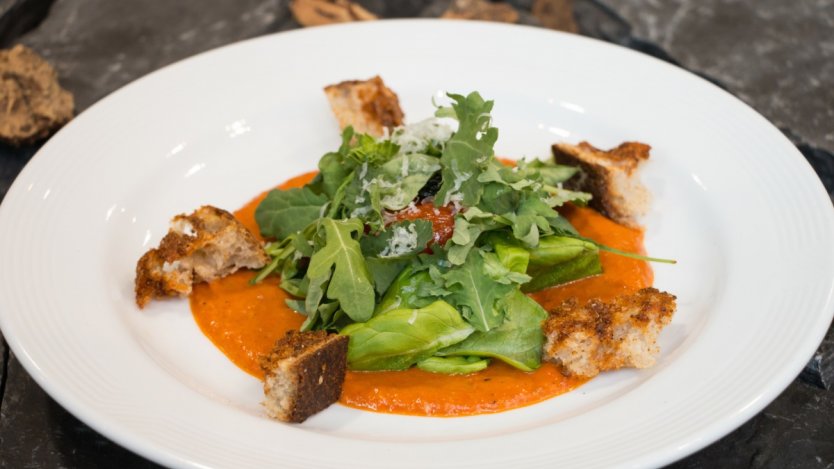 Roger Mooking's Tomato Surprise for Juno Awards 2016. Photo by Nikolai Cuthill.