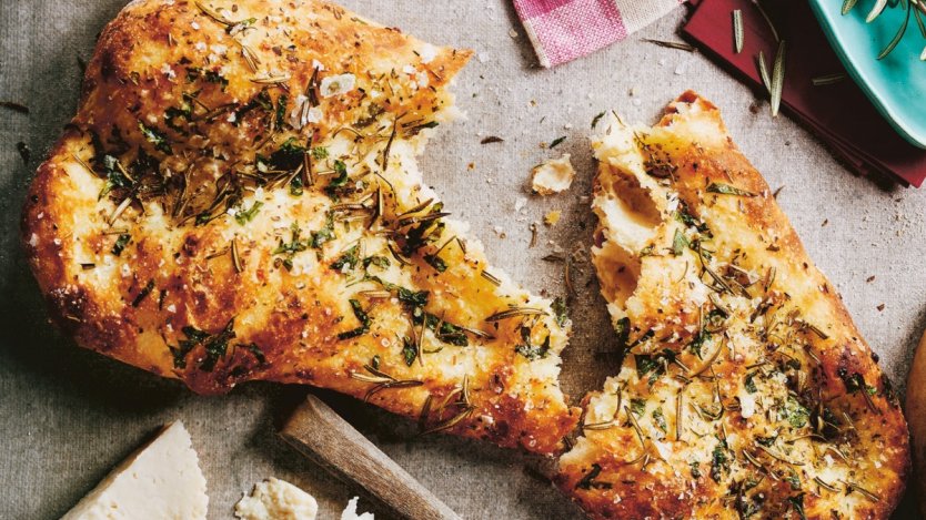 Image for Pecorino Focaccia Bianca from Toronto Eats cookbook