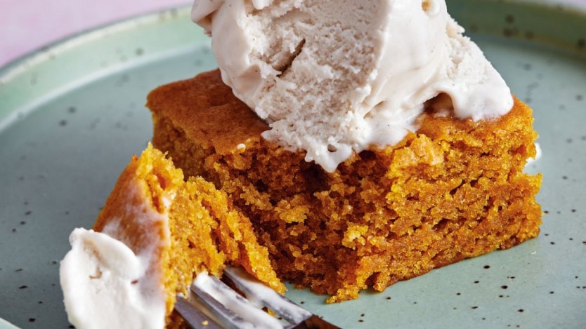 Image for Try this recipe for pumpkin pie cake from the new 'Plantcakes' cookbook