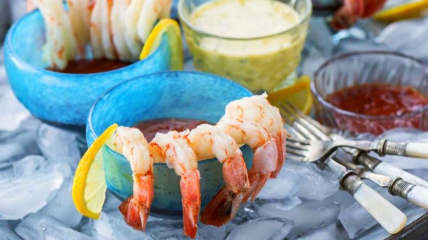 Image for Whitewater Cooks' Shrimp cocktail with lemon basil aioli