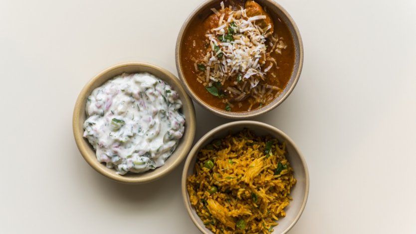 Wildebeest lamb belly rogan josh. Photo by Jonathan Norton. Wildebeest lamb belly rogan josh. Photo by Jonathan Norton.