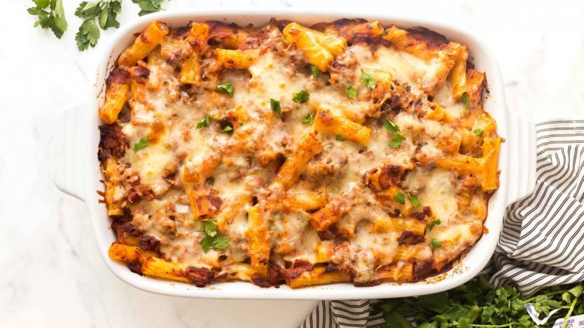 Baked Ziti with Italian Turkey Sausage - The Recipe Rebel