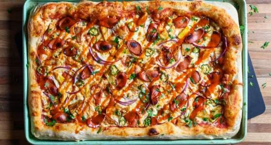 Spicy Hawaiian Chipotle Bbq Turkey Pizza Eat North